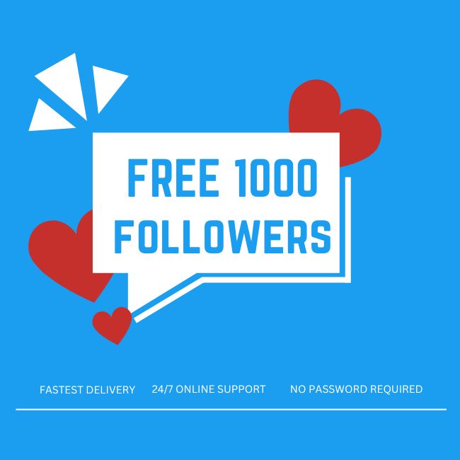 Free 1000 followers
